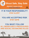 CPSA SARS COV 2 Shoot Safe Stay Safe Poster Shoote