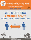 CPSA SARS COV 2 Shoot Safe Stay Safe Poster Safety