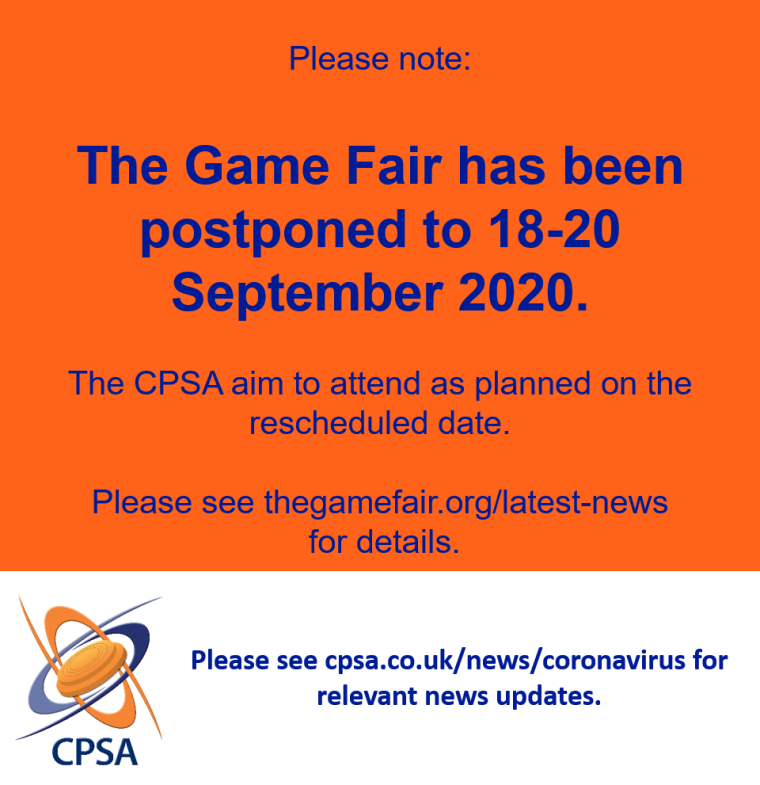 The Game Fair postponed