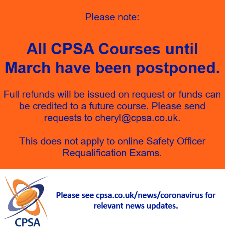 CPSA Courses Postponed